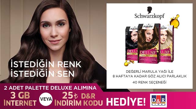 2 Adet Palette Deluxe Alışverişinize kampanyası