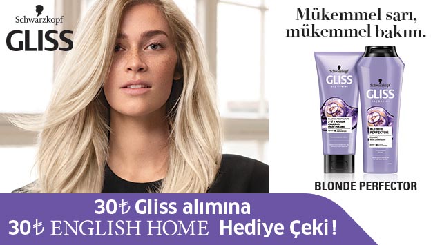 30 TL ve Üzeri Gliss Alışverişinize kampanyası