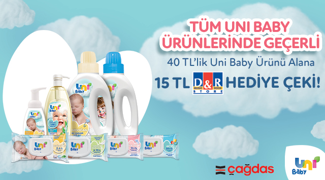 40 TL ve Üzeri Uni Baby Alışverişinize kampanyası