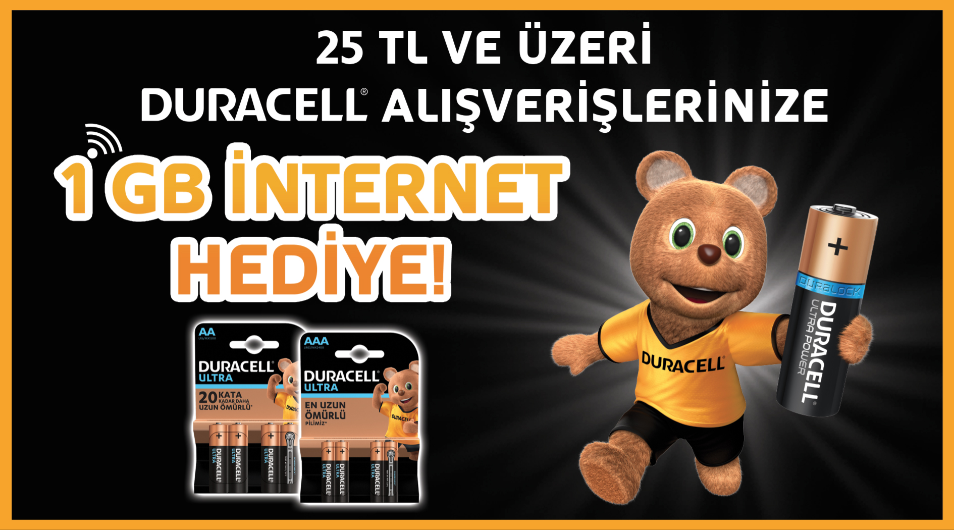 25 TL Duracell Alışverişine kampanyası