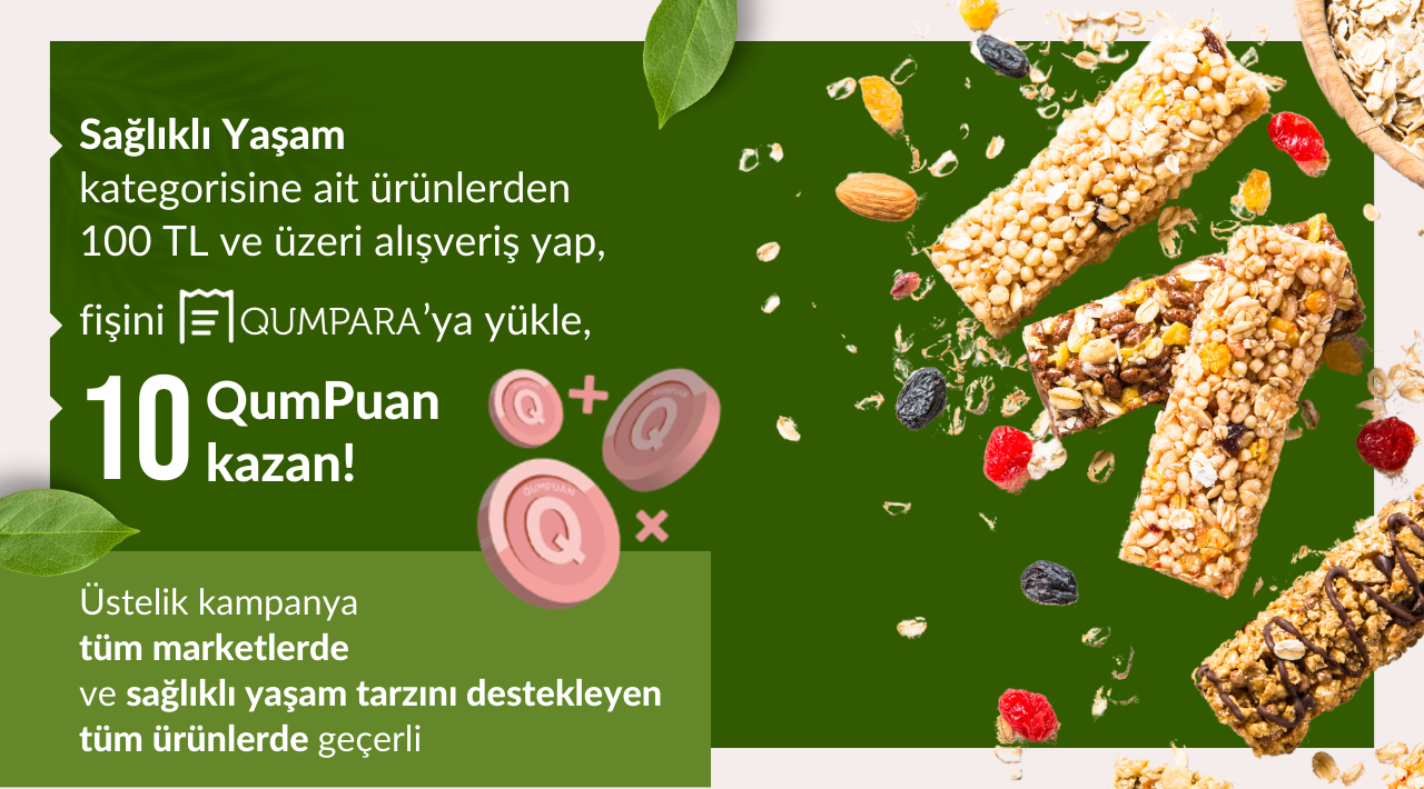 100 TL ve üzeri Sağlıklı Yaşam Ürünleri Alışverişinize kampanyası