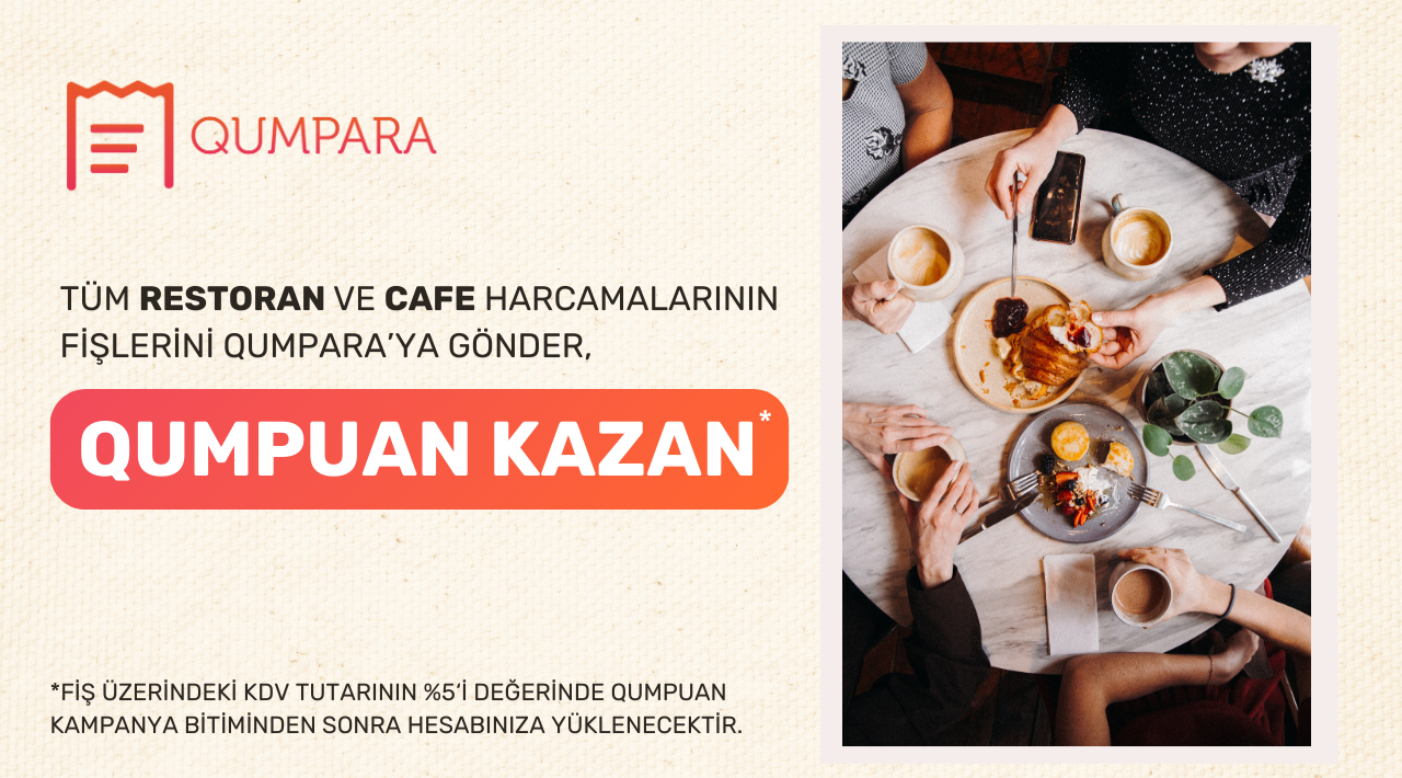 Restoran ve Cafe Harcamalarınıza kampanyası
