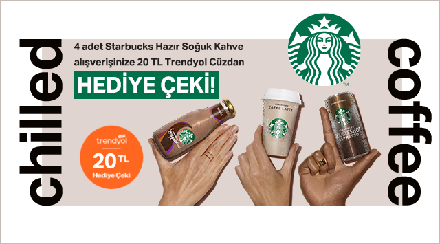 4 Adet Starbucks Soğuk Kahve Alışverişinize kampanyası