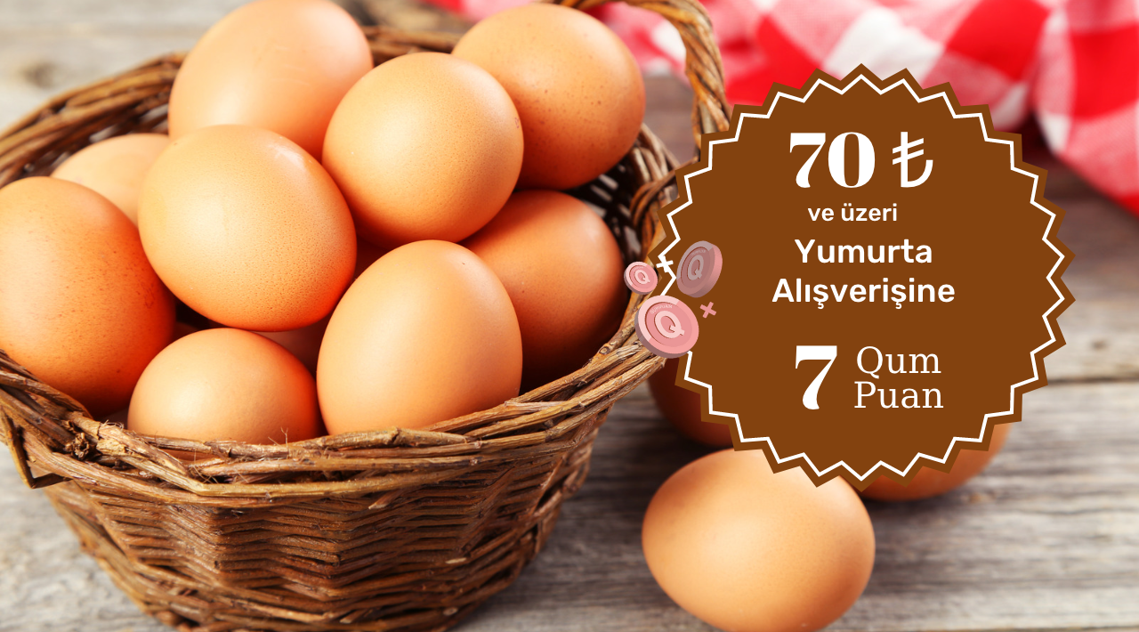 70 TL ve üzeri Yumurta Alışverişinize kampanyası
