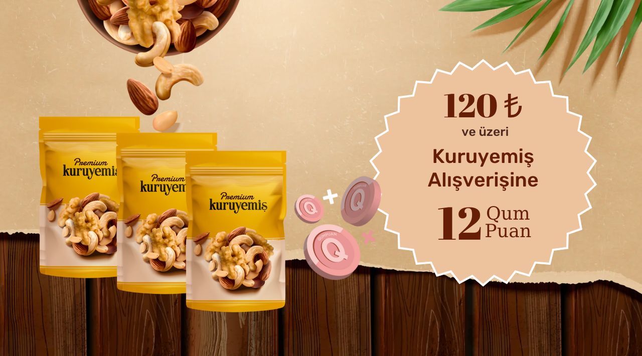 120 TL ve üzeri Kuruyemiş Alışverişinize kampanyası