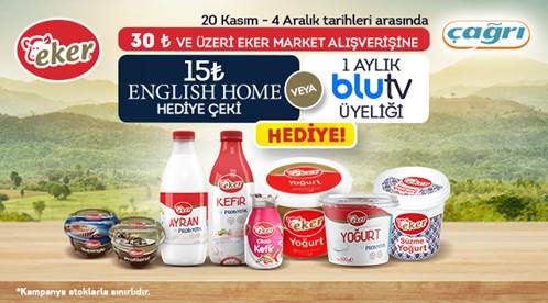 30 TL ve Üzeri Eker Alışverişinize kampanyası