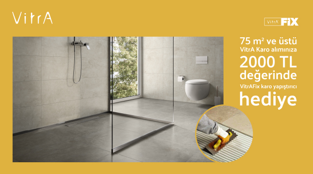 75m2 ve üstü Vitra Karo Alışverişinize kampanyası