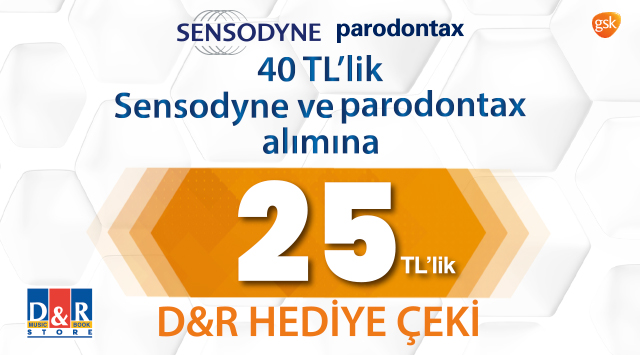 40 TL ve Üzeri Sensodyne ve Paradontax Alışverişinize kampanyası