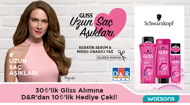 30 TL ve Üzeri Gliss Alışverişinize kampanyası