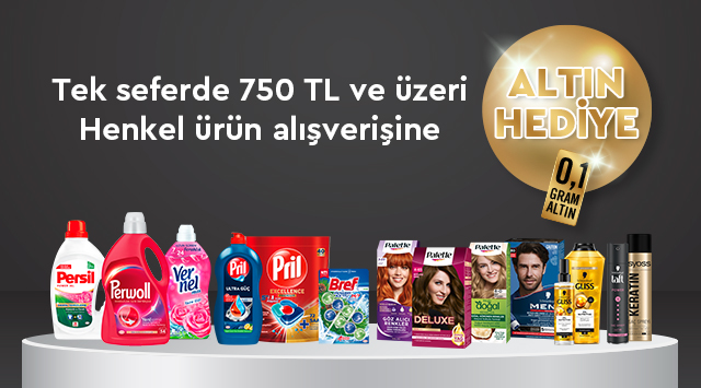 Henkel Alışverişinize 0,1 GR ALTIN kampanyası