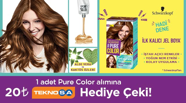 1 Adet Pure Color Alışverişinize kampanyası