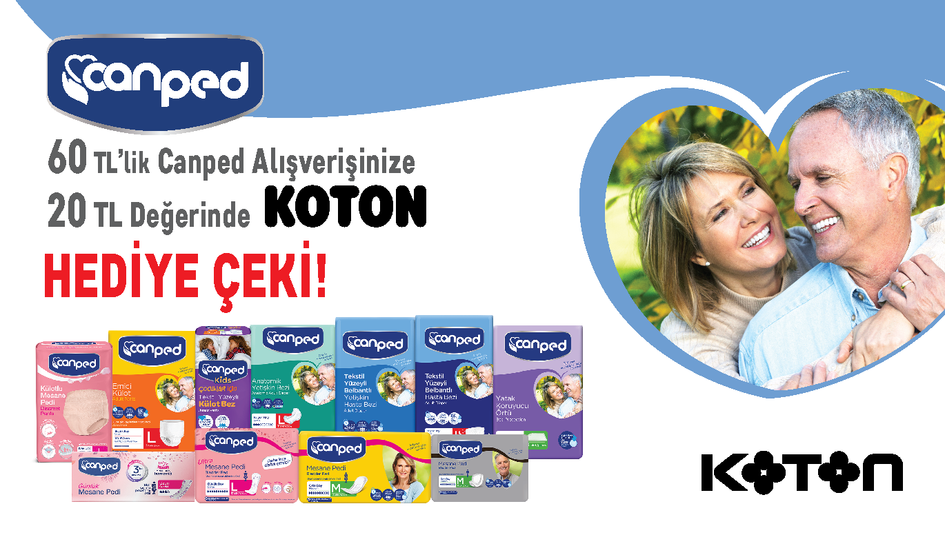 60 TL ve Üzeri Canped Alışverişinize kampanyası