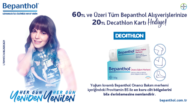 60 TL ve Üzeri Bepanthol Alışverişinize kampanyası