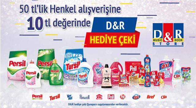 50 TL ve Üzeri Henkel Ürünü Alışverişinize kampanyası