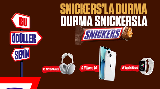 Snickers ÇEKİLİŞ SONUÇLARI kampanyası