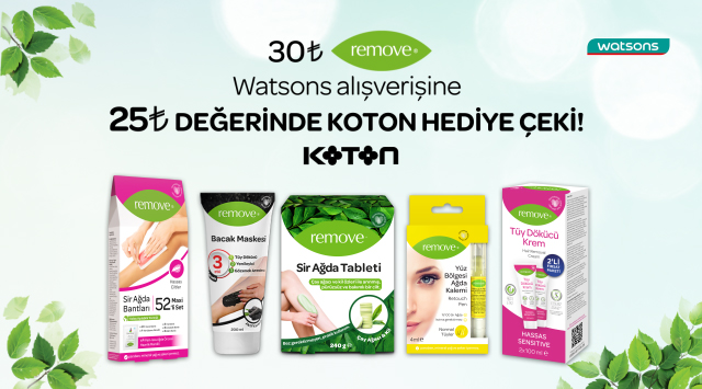 30 TL ve Üzeri Remove Alışverişinize kampanyası