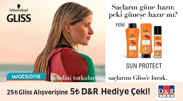 25 TL ve Üzeri Gliss Alışverişinize kampanyası
