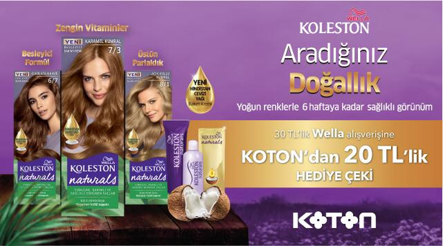 30 TL ve Üzeri Wella Alışverişinize kampanyası