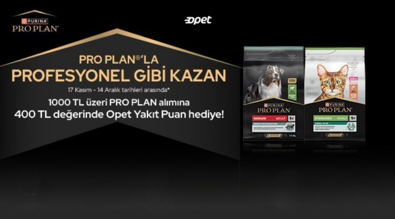 1000 TL üzeri Pro Plan alışverişine kampanyası