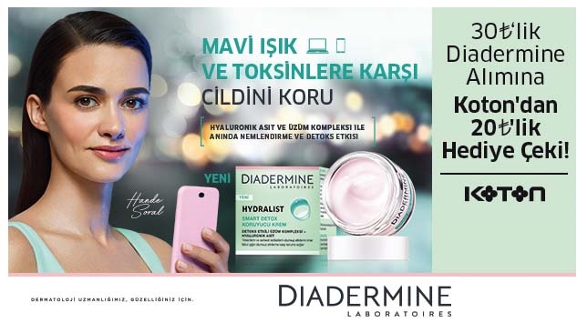 30 TL ve Üzeri Diadermine Alışverişinize kampanyası