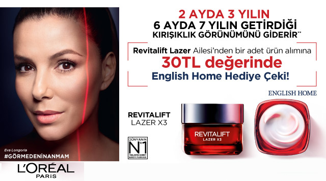 1 Adet Loreal Paris Lazer Alışverişinize kampanyası