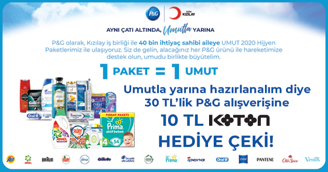 30 TL ve Üzeri P&G Alışverişinize kampanyası