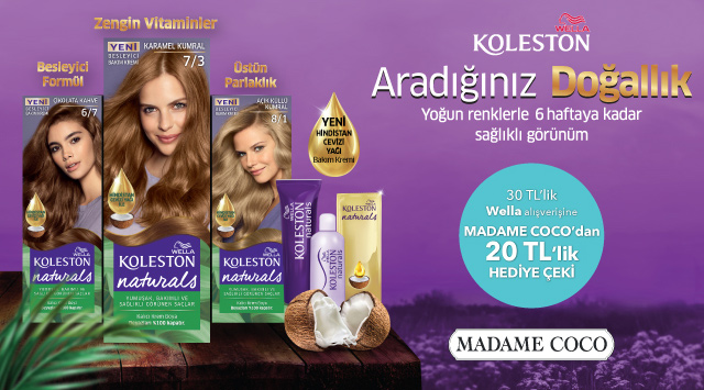 30 TL ve Üzeri Wella Alışverişinize kampanyası