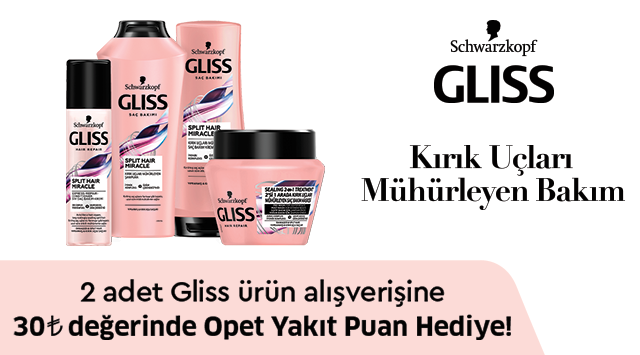 2 Adet Gliss Alışverişinize kampanyası