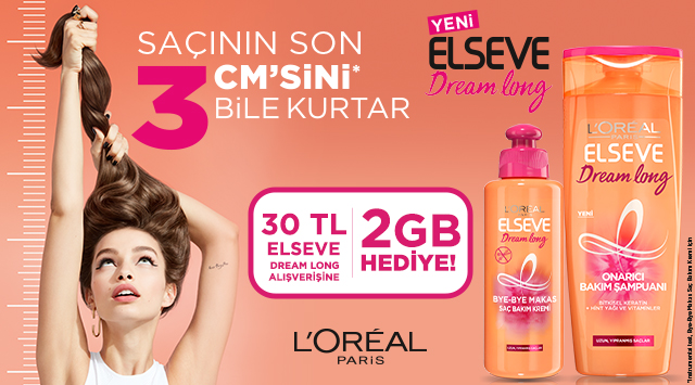 30 TL ve Üzeri Dream Long Alışverişinize kampanyası