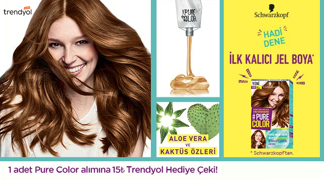 1 Adet Pure Color Alışverişinize kampanyası