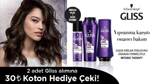 2 Adet Gliss Alışverişinize kampanyası