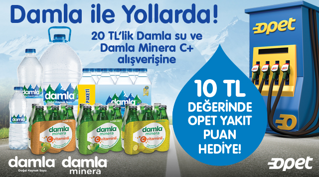 20 TL ve Üzeri Damla Alışverişinize kampanyası