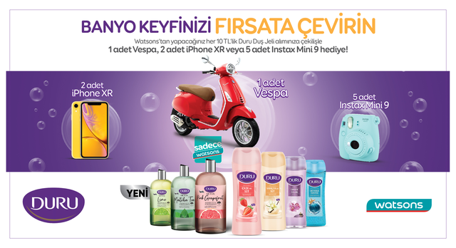 10 TL ve Üzeri Duru Duş Jeli Alışverişinize kampanyası