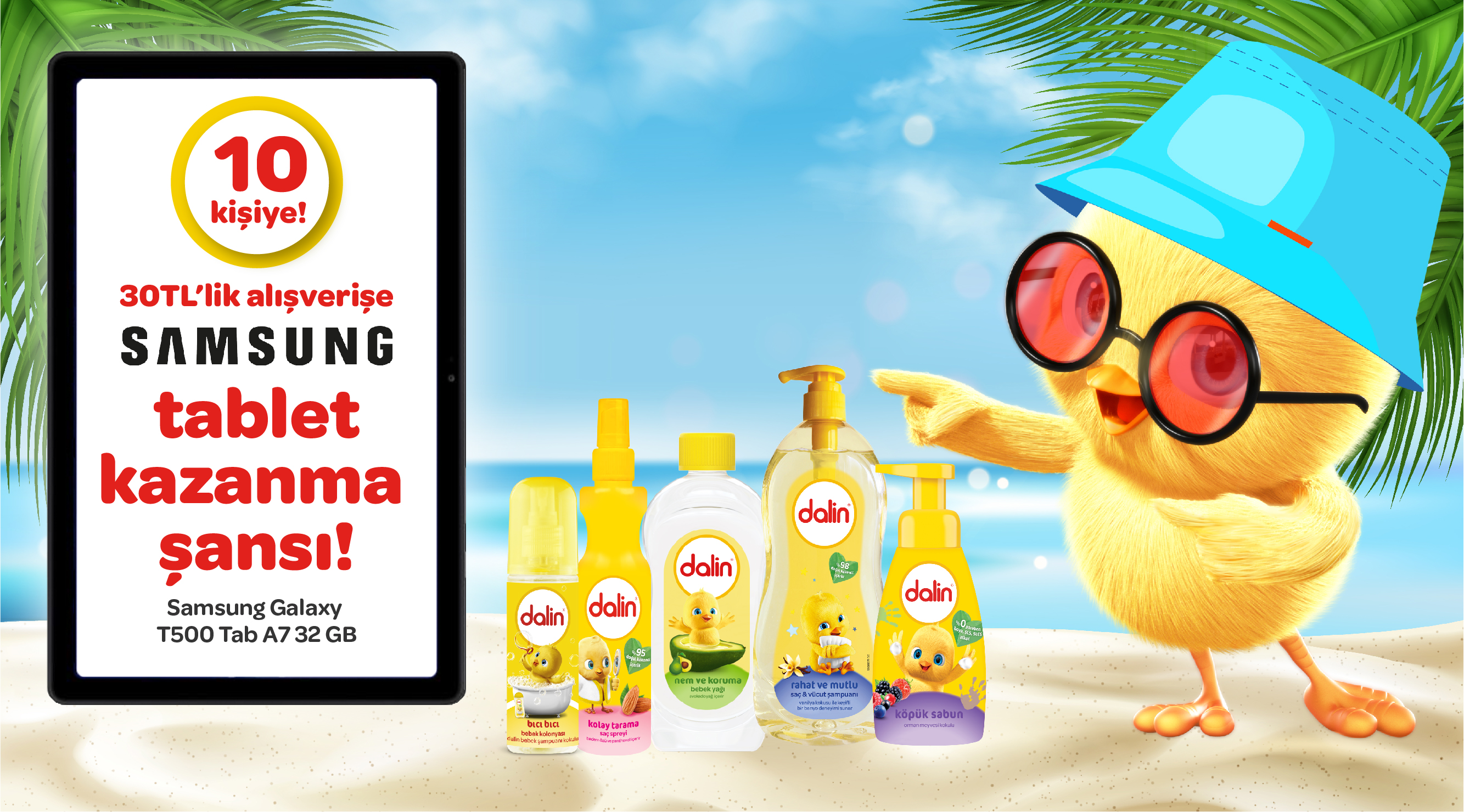 30 TL ve Üzeri Dalin Alışverişinize ÇEKİLİŞ HAKKI kampanyası