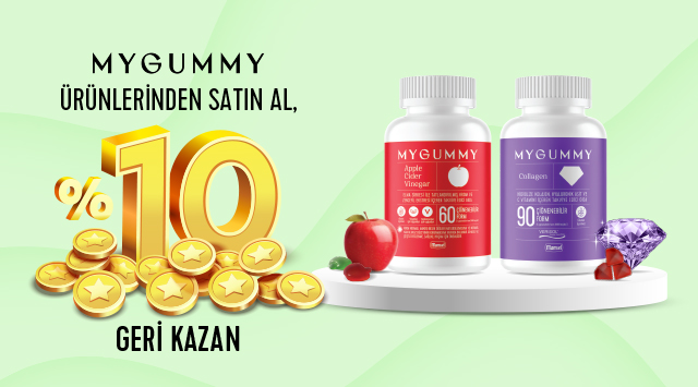 Mygummy Alışverişinize kampanyası
