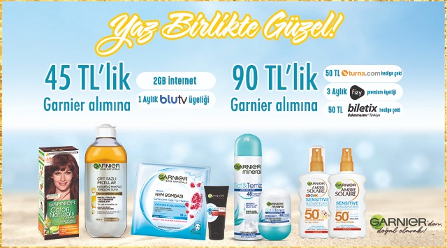 Garnier Ürünü Alışverişinize SEN SEÇ kampanyası