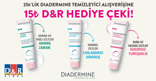 25 TL ve Üzeri Diadermine Alışverişinize kampanyası