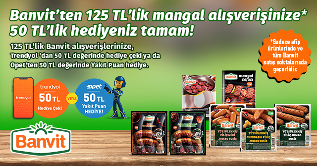 125 TL ve Üzeri Banvit Alışverişinize kampanyası