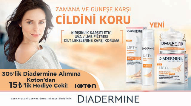 30 TL ve Üzeri Diadermine Alışverişinize kampanyası