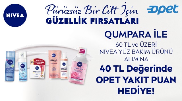 60 TL Nivea Yüz Bakım Ürünleri Alışverişinize kampanyası