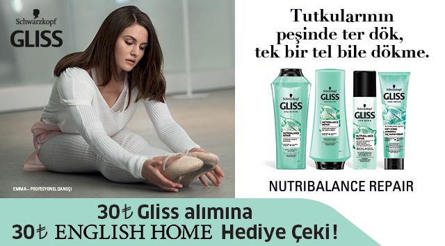 30 TL ve Üzeri Gliss Alışverişinize kampanyası