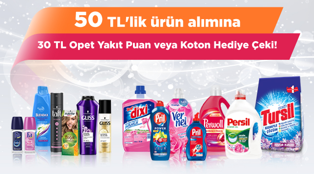 50 TL ve Üzeri Alışverişinize kampanyası