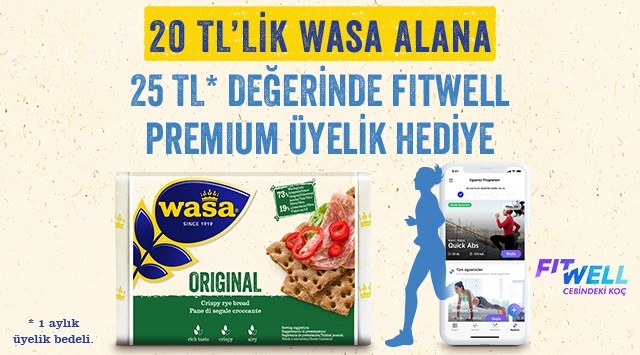 20 TL ve Üzeri Wasa Alışverişinize kampanyası