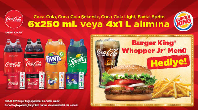 1 Adet 4X1 Litre Coca-Cola Alışverişine kampanyası