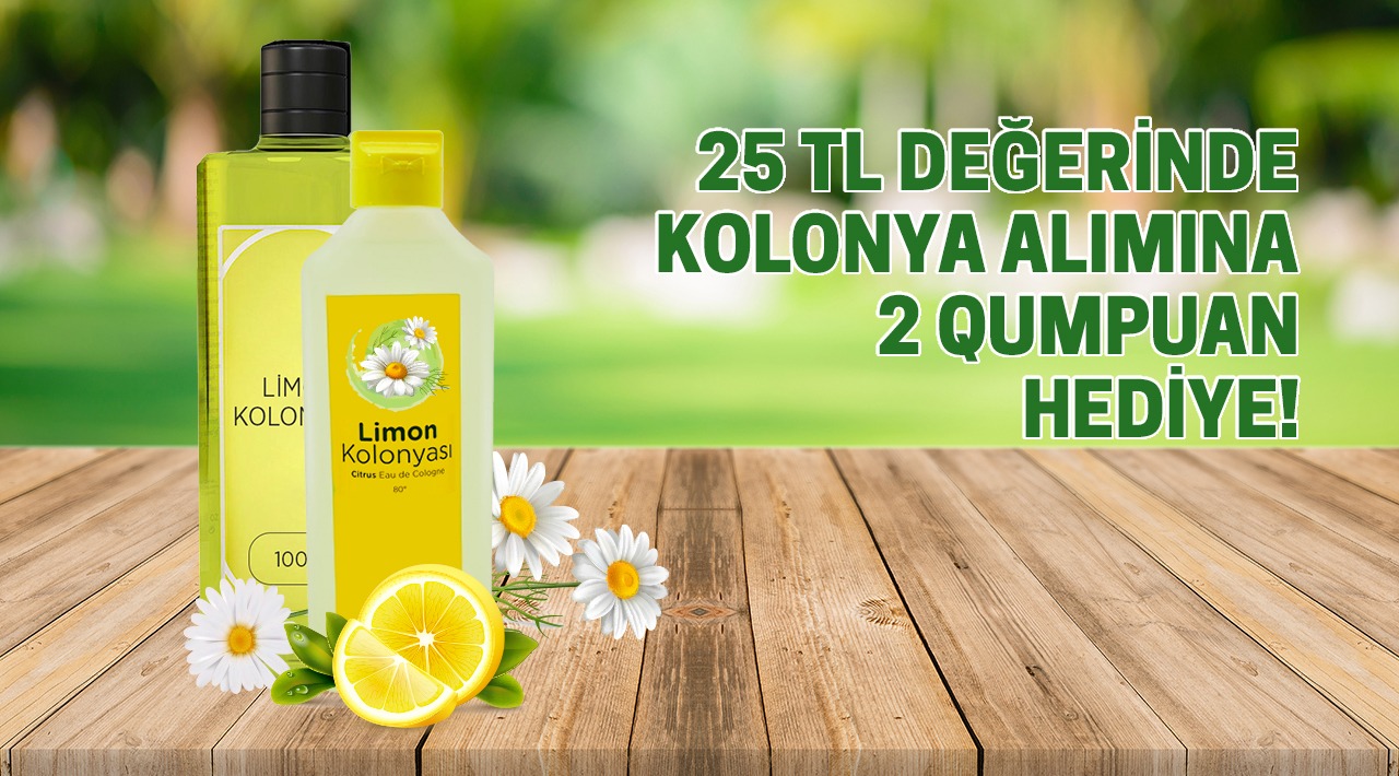 25 TL ve Üzeri Kolonya Alışverişinize kampanyası