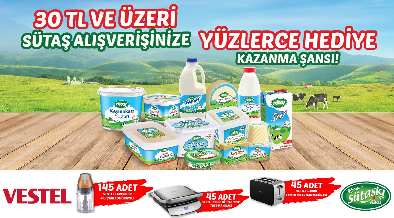 Sütaş ÇEKİLİŞ SONUCLARI kampanyası