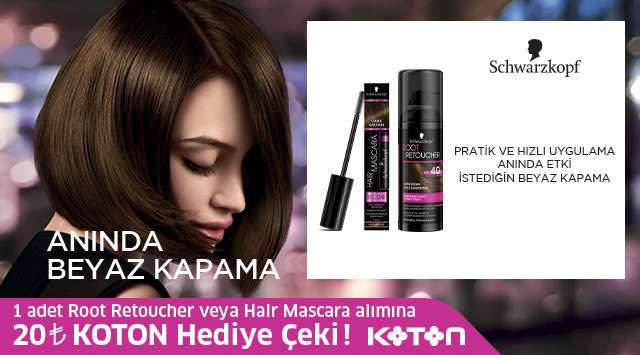 1 Adet Root Retoucher veya Hair Mascara Alışverişinize kampanyası