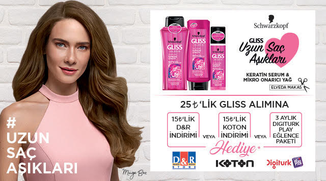 25 TL Gliss Alışverişinize kampanyası