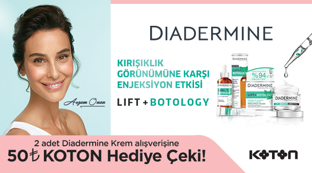 2 Adet Diadermine Krem Alışverişinize 50 TL KOTON HEDİYE ÇEKİ kampanyası