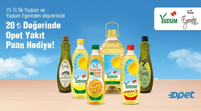75 TL ve Üzeri Yudum&Egemden Alışverişinize kampanyası